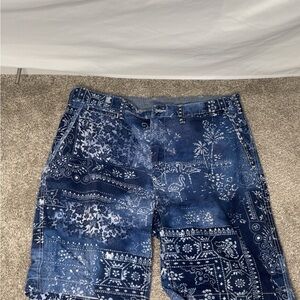 Polo by Ralph Lauren Blue Jean Shorts with Distressed Pattern